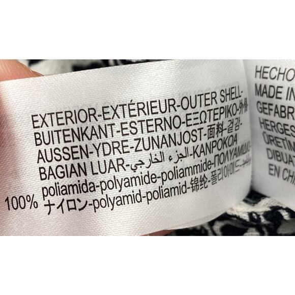 Zara Midi Dress Paisley Printed Halter Neck Button Down Black & White Womens XS - Picture 9 of 10